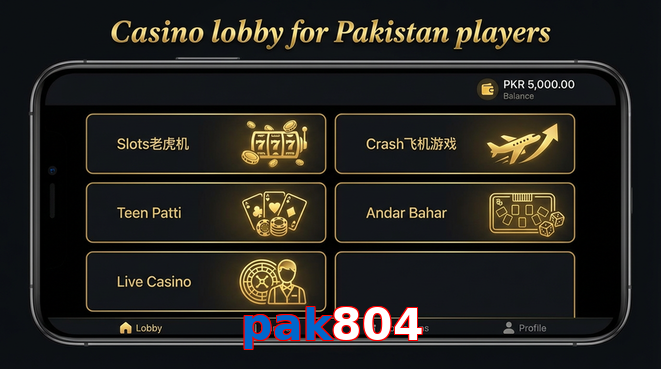 Lobby view of Pak804 for Pakistan users