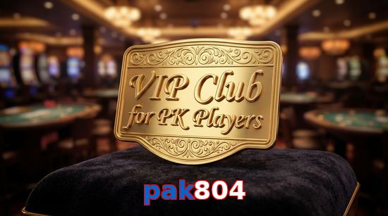 Main screen of Pak804 vip page for PK players